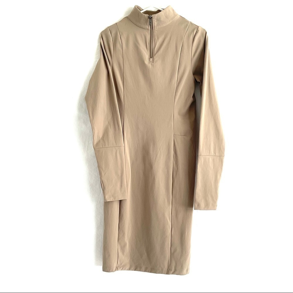 NWT Long sleeve High Neck neutral dress XL